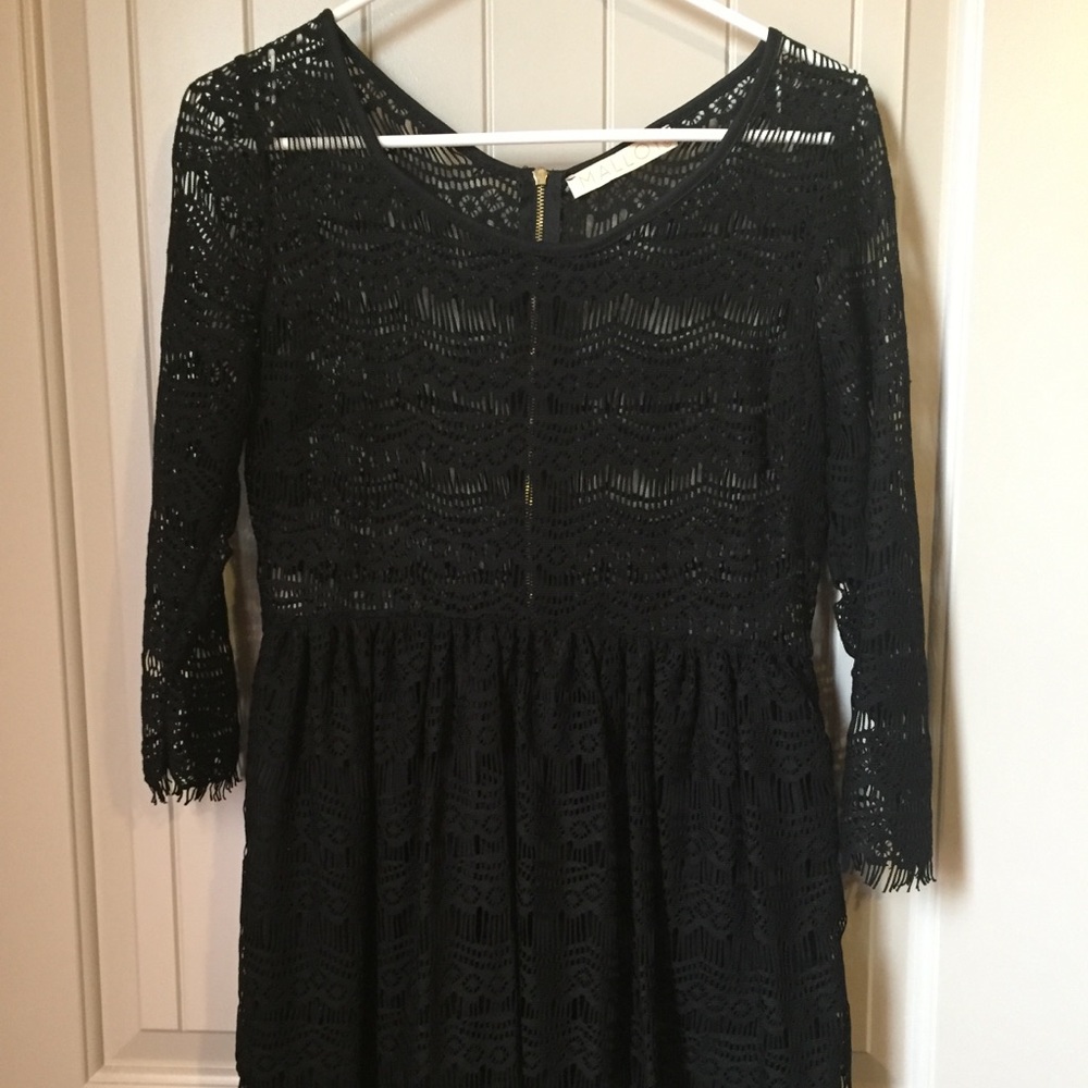 Malloy Black Lace Dress